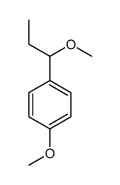 1-methoxy-4-(1-methoxypropyl)benzene Structure