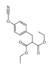 diethyl 2-[(4-cyanatophenyl)methyl]propanedioate结构式