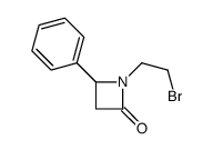 1-(2-bromoethyl)-4-phenylazetidin-2-one结构式
