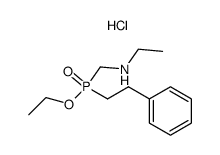 [(Ethylamino)methyl](2-phenylethyl)phosphinic acid, ethyl ester, hydrochloride Structure