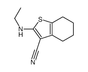 2-(ethylamino)-4,5,6,7-tetrahydro-1-benzothiophene-3-carbonitrile结构式