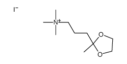trimethyl-[3-(2-methyl-1,3-dioxolan-2-yl)propyl]azanium,iodide Structure
