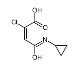 2-chloro-4-(cyclopropylamino)-4-oxobut-2-enoic acid Structure