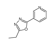 2-ethyl-5-pyridin-3-yl-1,3,4-oxadiazole结构式