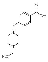 4-(4-乙基哌嗪-1-甲基)苯甲酸结构式