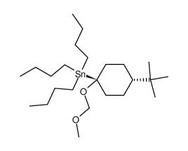 cis-4-tert-butyl-O-(methoxymethyl)-1-(tri-n-butylstannyl)cyclohexanol结构式