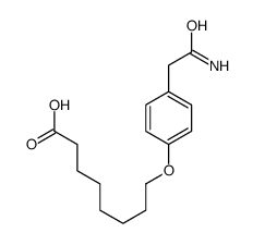 8-[4-(2-amino-2-oxoethyl)phenoxy]octanoic acid Structure
