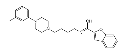 N-{4-[4-(3-Methylphenyl)-1-piperazinyl]butyl}-1-benzofuran-2-carb oxamide结构式
