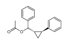 (R)-phenyl((1S,2S)-2-phenylcyclopropyl)methyl acetate结构式