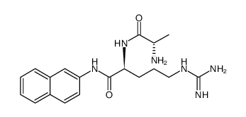 H-Ala-Arg-βNA · 2 HCl structure