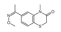 6-[(E)-N-methoxy-C-methylcarbonimidoyl]-4-methyl-1,4-benzothiazin-3-one Structure