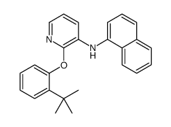 2-(2-tert-butylphenoxy)-N-naphthalen-1-ylpyridin-3-amine结构式