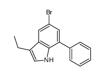 5-bromo-3-ethyl-7-phenyl-1H-indole Structure