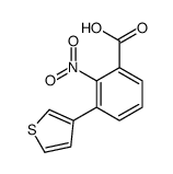 2-nitro-3-thiophen-3-ylbenzoic acid结构式