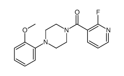 (2-fluoropyridin-3-yl)-[4-(2-methoxyphenyl)piperazin-1-yl]methanone Structure