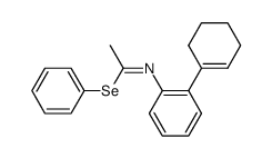 (Z)-phenyl N-[2-(cyclohexen-1-yl)phenyl]ethaneselenoimidate Structure