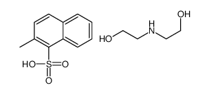 2-methylnaphthalene-1-sulphonic acid, compound with 2,2'-iminobis[ethanol] (1:1)结构式