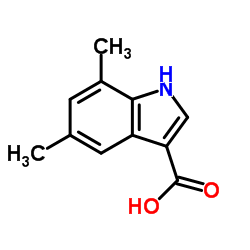 5,7-Dimethyl-1H-indole-3-carboxylic acid Structure
