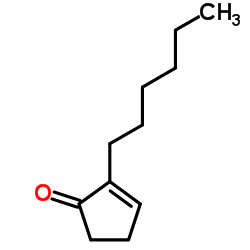 2-Hexyl-2-cyclopenten-1-one Structure