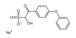 sodium,1-hydroxy-2-oxo-2-(4-phenoxyphenyl)ethanesulfonate结构式