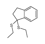 3,3-bis(ethylsulfanyl)-1,2-dihydroindene Structure