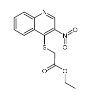 4-Ethoxycarbonylmethythio-3-nitroquinoline Structure