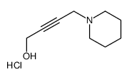4-piperidin-1-ylbut-2-yn-1-ol,hydrochloride结构式