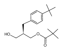 (2R)-2-(4-t-butylbenzyl)-3-hydroxypropyl pivalate结构式