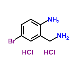 2-(氨基甲基)-4-溴苯胺二盐酸盐结构式