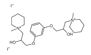 1-[3-[2-hydroxy-3-(1-methylpiperidin-1-ium-1-yl)propoxy]phenoxy]-3-(1-methylpiperidin-1-ium-1-yl)propan-2-ol,diiodide结构式