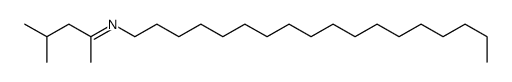 4-methyl-N-octadecylpentan-2-imine结构式