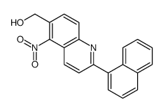 (2-naphthalen-1-yl-5-nitroquinolin-6-yl)methanol Structure