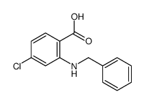 2-(benzylamino)-4-chlorobenzoic acid Structure