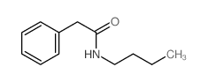 Benzeneacetamide, N-butyl- Structure