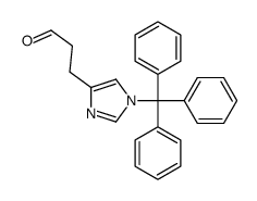 3-(1-三苯甲基-1H-咪唑-4-基)丙醛结构式