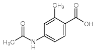 4-乙酰氨基-2-甲基苯甲酸结构式