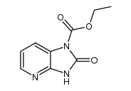 2,3-Dihydro-2-oxo-1H-imidazo[4,5-b]pyridine-1-carboxylic acid ethyl ester结构式