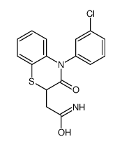 2-[4-(3-chlorophenyl)-3-oxo-1,4-benzothiazin-2-yl]acetamide Structure