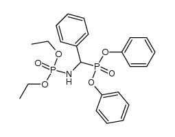 Diphenyl α-(diethoxyphosphinylamino)-benzylphosphonate Structure