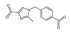 2-methyl-4-nitro-1-[(4-nitrophenyl)methyl]imidazole Structure