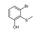3-bromo-2-(methylthio)phenol结构式