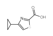 4-环丙基-2-噻唑甲酸结构式