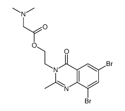 2-(6,8-dibromo-2-methyl-4-oxoquinazolin-3-yl)ethyl 2-(dimethylamino)acetate Structure