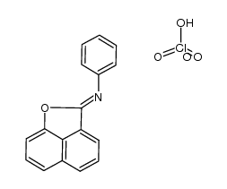 2-N-phenylaminonaphtho[1,8-bc]furylium perchlorate结构式