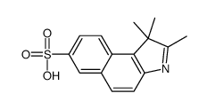 1,1,2-Trimethyl-1H-benz[e]indole-7-sulfonic acid structure