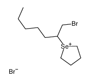 1-(1-bromoheptan-2-yl)selenolan-1-ium,bromide结构式