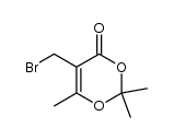 5-(bromomethyl)-2,2,6-trimethyl-4H-1,3-dioxin-4-one结构式