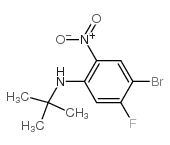 4-Bromo-N-(tert-butyl)-5-fluoro-2-nitroaniline Structure