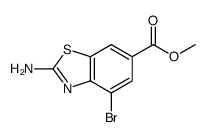 Methyl2-amino-4-bromobenzo[d]thiazole-6-carboxylate structure