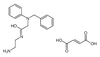 N-(2-氨乙基)-2-(N-苄基-苯胺基)-乙酰胺顺丁烯二酸盐结构式